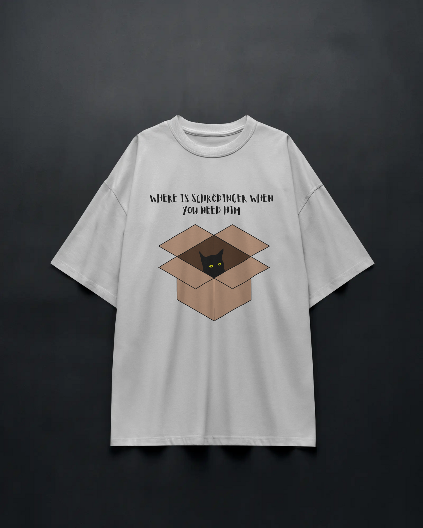 SCHRÖDINGER'S CAT – Unisex Oversized Tee