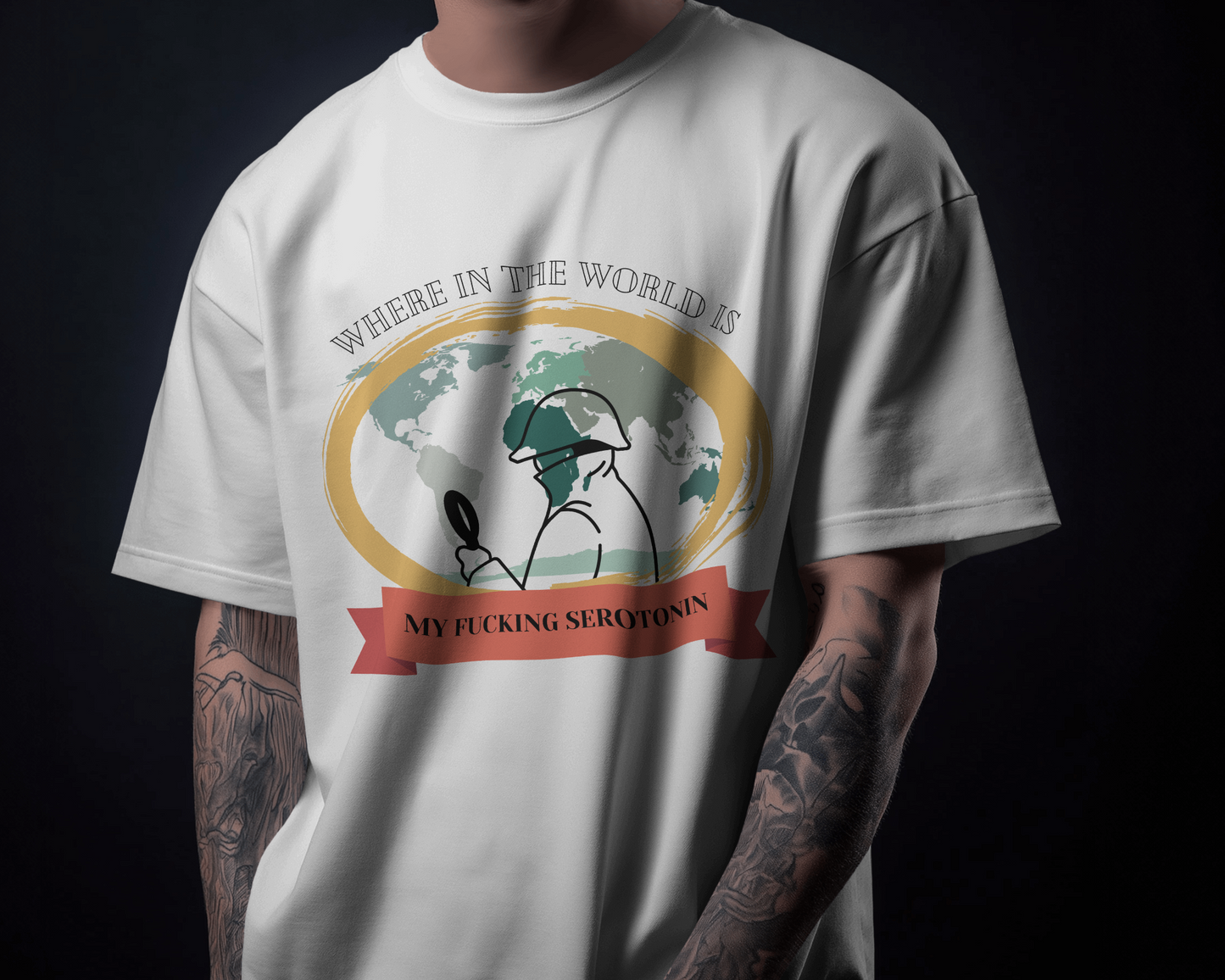 SEROTONIN??? – Unisex Oversized Tee