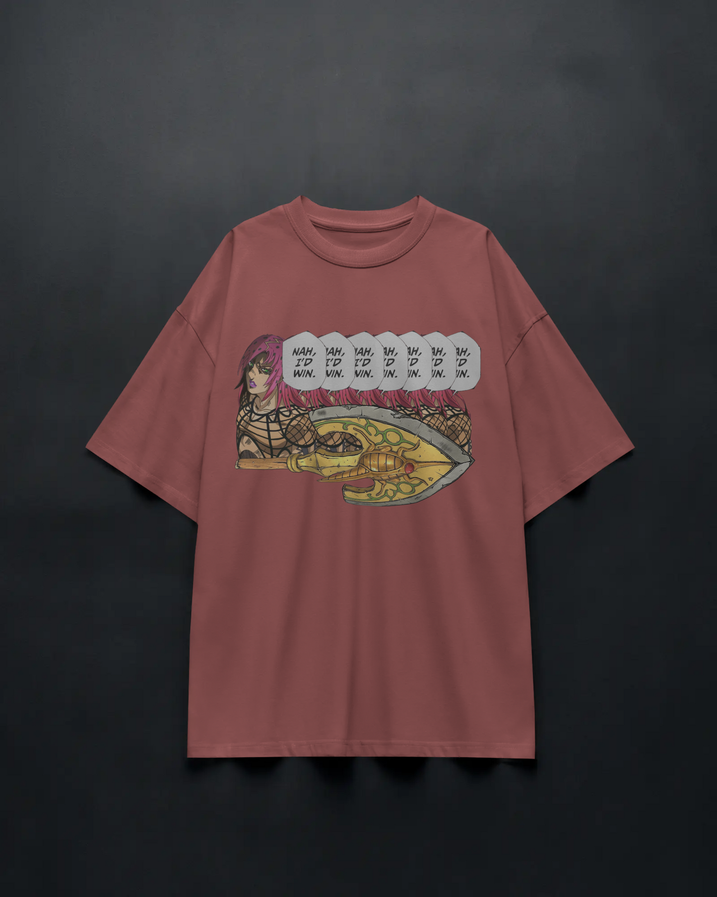 Nah I'd Win Requiem - Unisex Oversized Tee