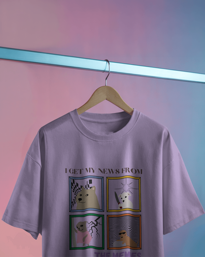 NEWS FROM MEMES – Unisex Oversized Tee