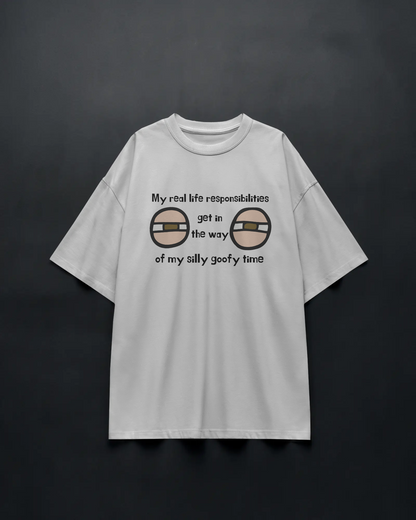 SILLY GOOFY TIME – Unisex Oversized Tee