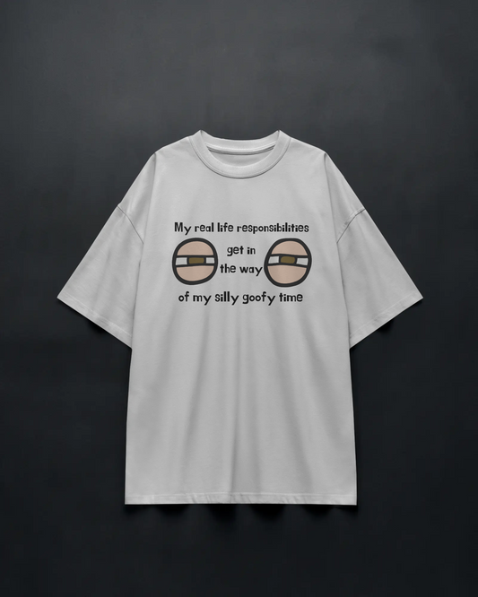 SILLY GOOFY TIME – Unisex Oversized Tee