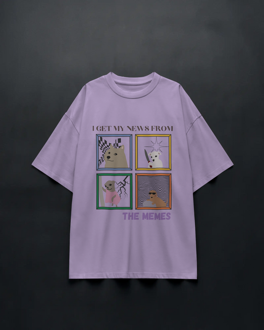 NEWS FROM MEMES – Unisex Oversized Tee