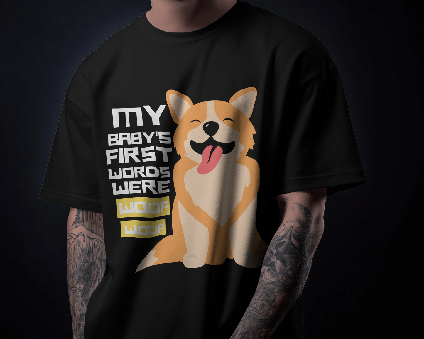 WOOF WOOF – Unisex Oversized Tee