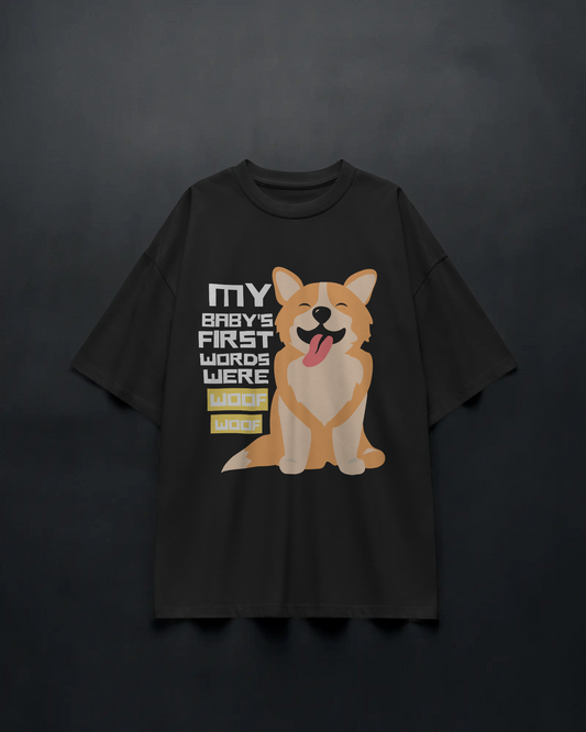 WOOF WOOF – Unisex Oversized Tee