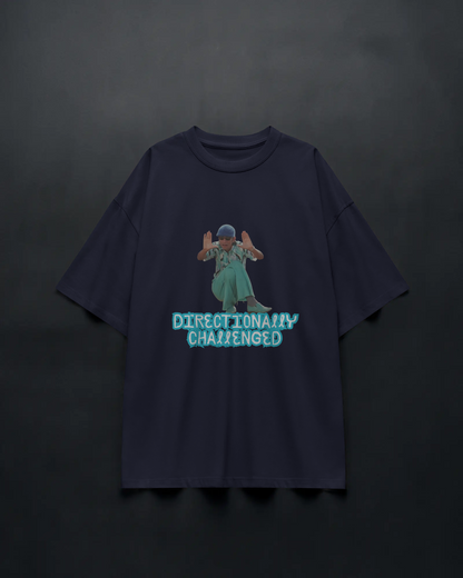 Directionally Challenged - Unisex Oversized Tee