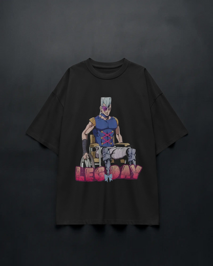 Polnareff's Leg Day - Unisex Oversized Tee