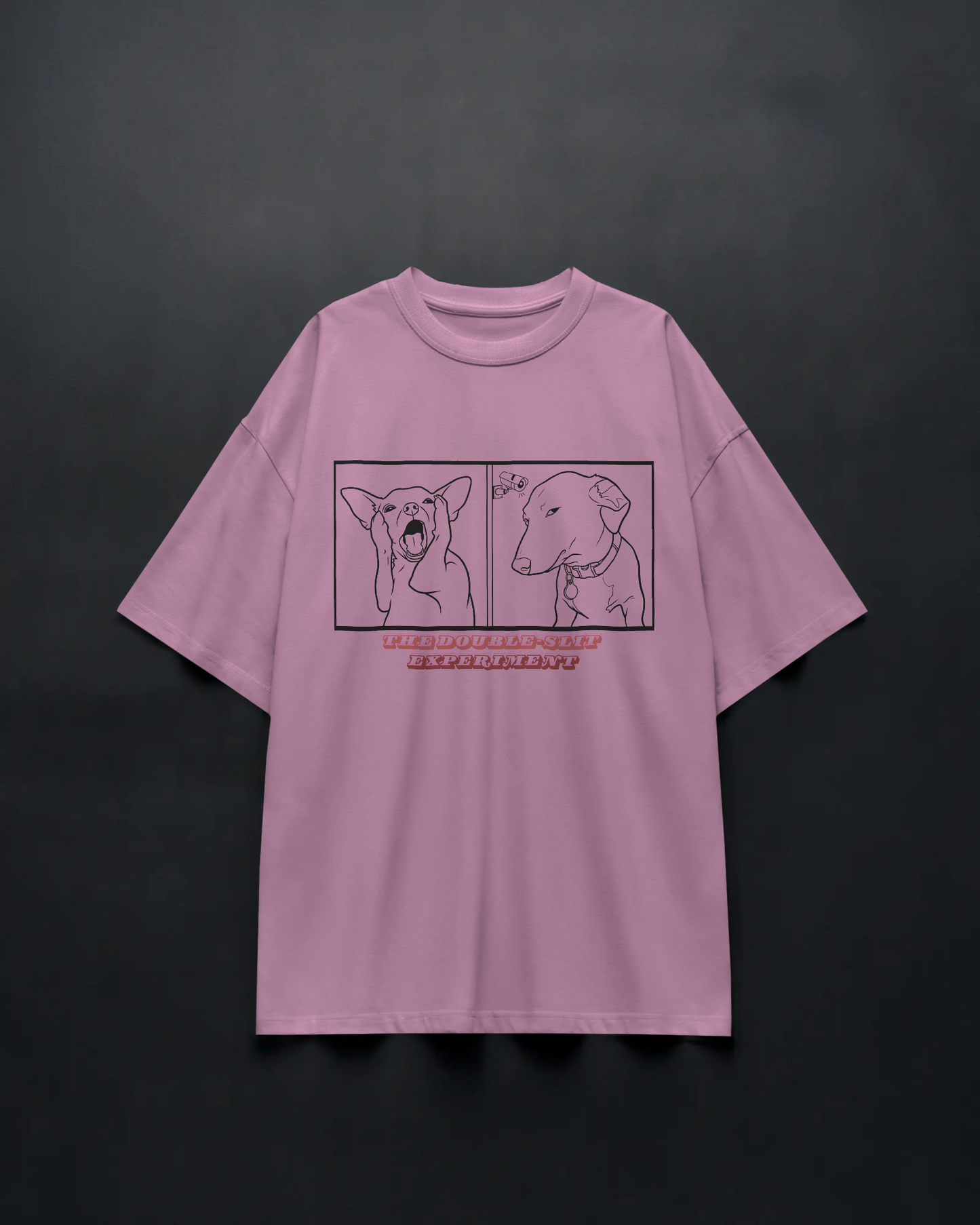 Double Slit Experiment - Unisex Oversized Tee