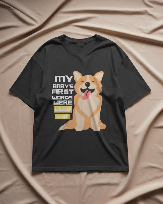 WOOF WOOF – Unisex Oversized Tee